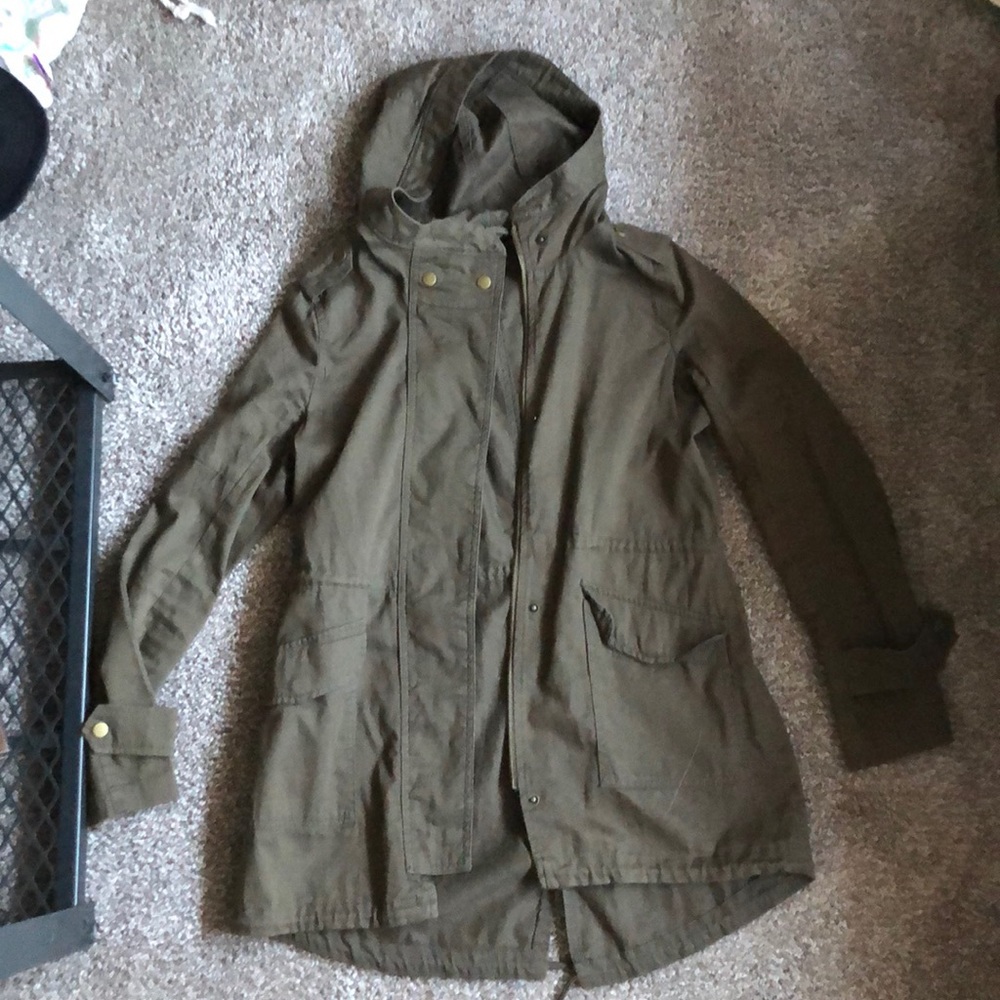 Olive green coat